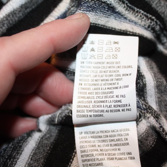 American Eagle Outfitters Black & White Striped Turtleneck Sweater Dress Size M - Picture 6 of 9